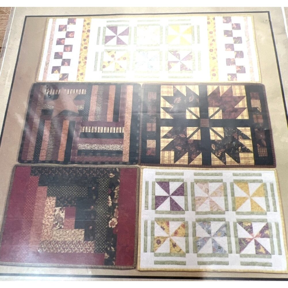Lets Set The Table Cotton Way Table Runner & Placemat Pattern #807 Quilting Sewi